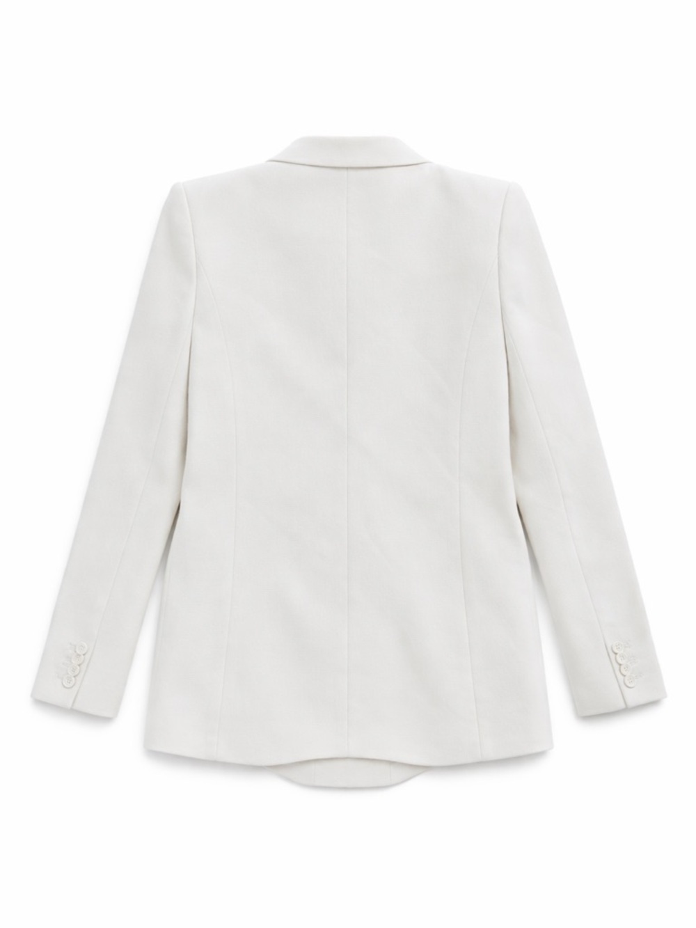 White Women's Tailored Blazer Jacket - Picture 2 of 4